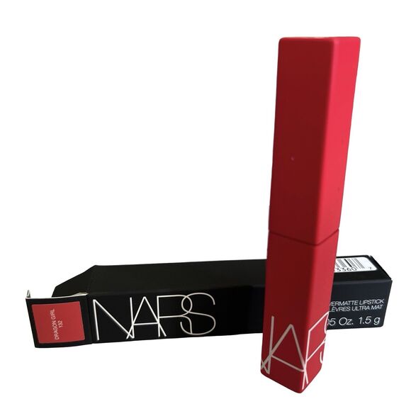 NARS Powermatte Lipstick #132 Dragon Girl Full Size NEW IN BOX Red Longwear - Picture 1 of 3